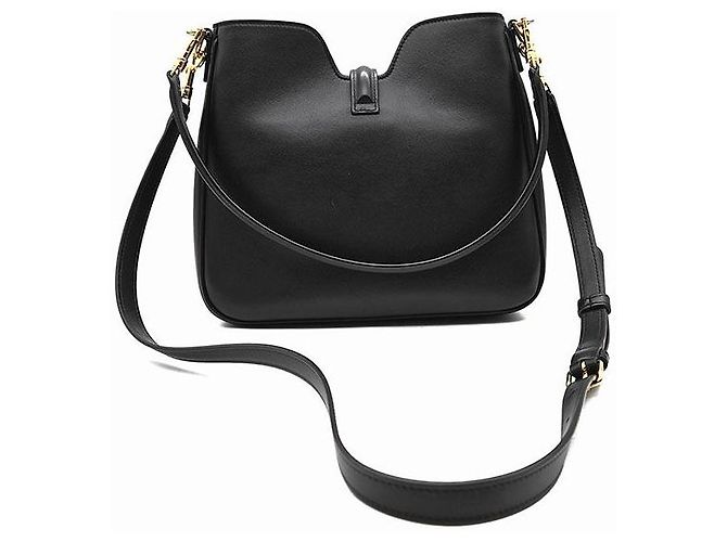 Borsa a mano Céline Soft 16 Camille Small in pelle nera - vista 3
