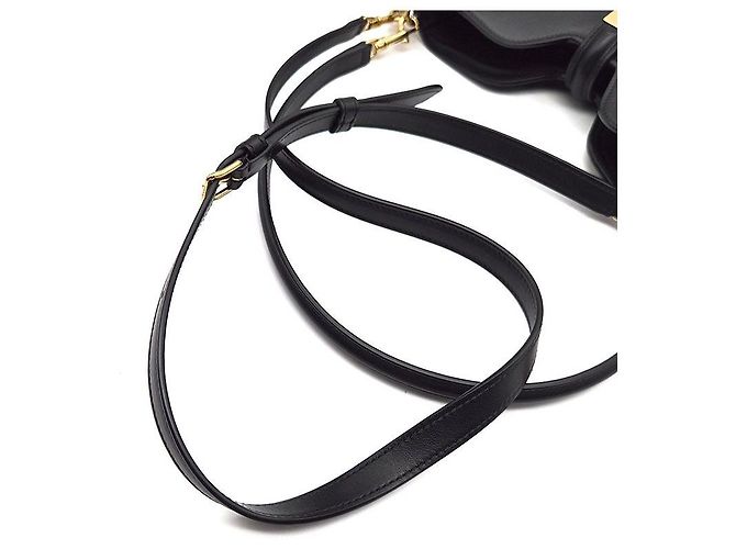 Borsa a mano Céline Soft 16 Camille Small in pelle nera - vista 5