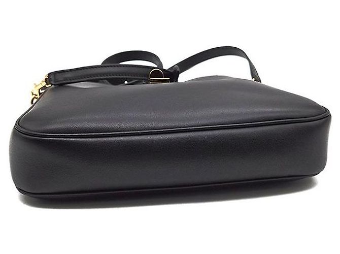 Borsa a mano Céline Soft 16 Camille Small in pelle nera - vista 7