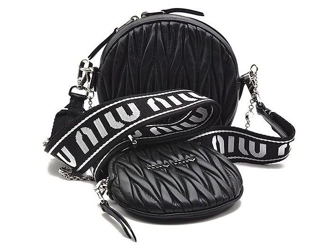 Miu Miu Borsa a spalla multi rotonda Matelassé - vista 3