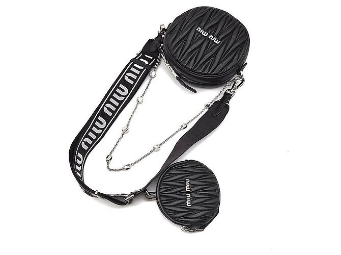 Miu Miu Borsa a spalla multi rotonda Matelassé - vista 4
