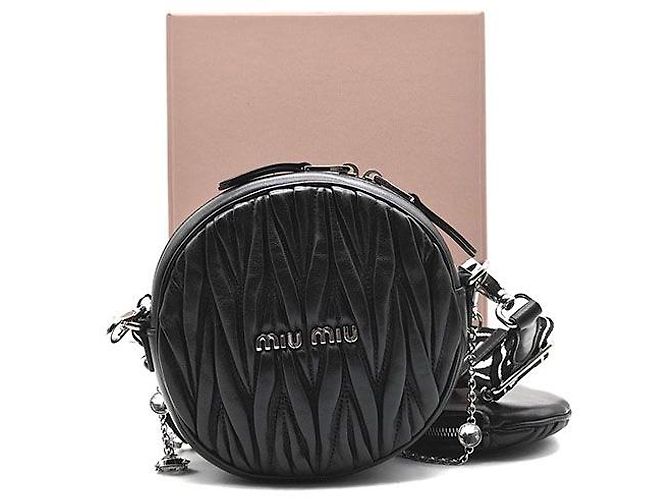Miu Miu Borsa a spalla multi rotonda Matelassé - vista 8