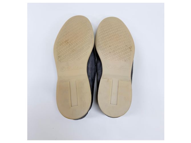 Loro Piana Mocassini in camoscio Summer Work Grigio - vista 8