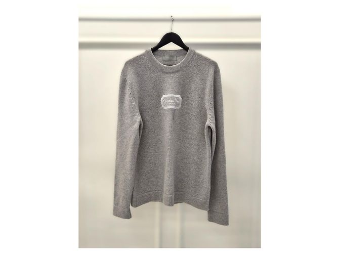 Dior Couture Pullover aus Kaschmir-Jersey Grau Zustand - Ansicht 4