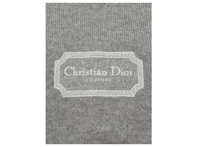 Dior Couture Pullover aus Kaschmir-Jersey Grau Zustand - Ansicht 7
