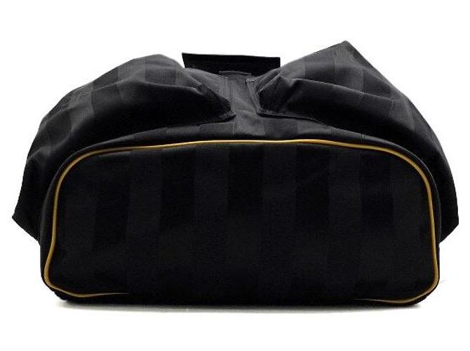 Fendi Black Stripe Drawstring Men's Backpack - view 6