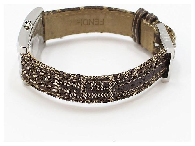 Fendi Relógio Classico Classic Steel Quartz com pulseira de tecido - vista 2