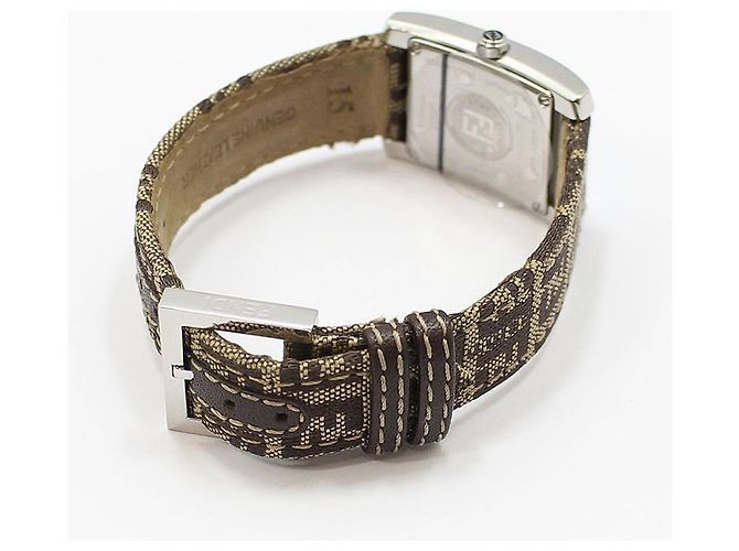Fendi Relógio Classico Classic Steel Quartz com pulseira de tecido - vista 4
