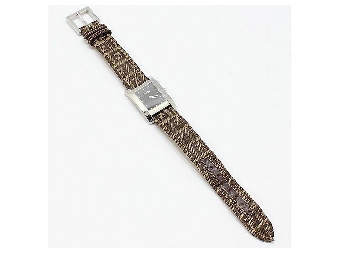 Fendi Relógio Classico Classic Steel Quartz com pulseira de tecido - vista 5
