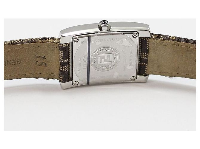 Fendi Relógio Classico Classic Steel Quartz com pulseira de tecido - vista 8