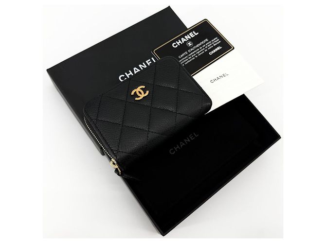 Chanel Tarjetero Caviar Silver-Zip - vista 2