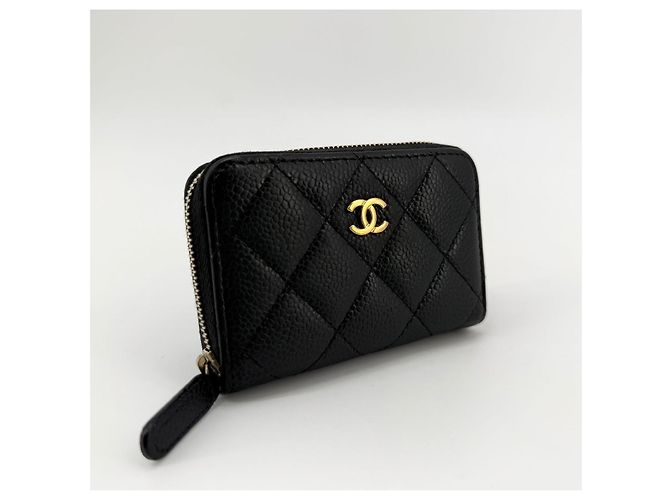 Chanel Tarjetero Caviar Silver-Zip - vista 3