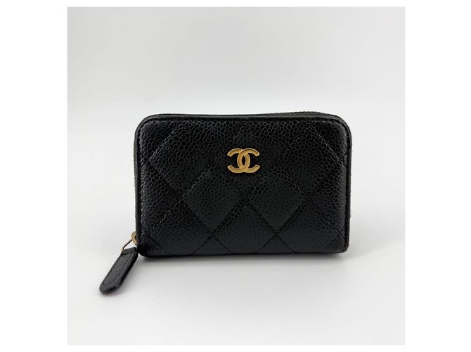 Chanel Tarjetero Caviar Silver-Zip - vista 4