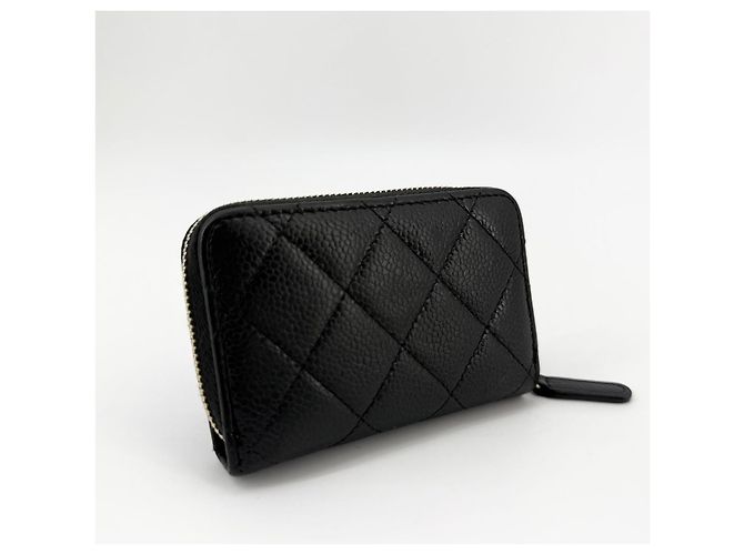 Chanel Tarjetero Caviar Silver-Zip - vista 5