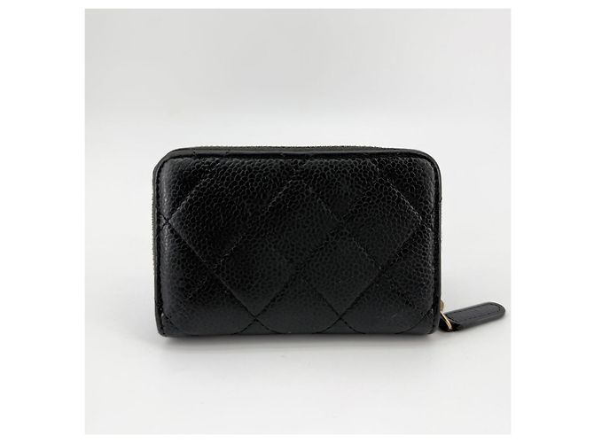 Chanel Tarjetero Caviar Silver-Zip - vista 6