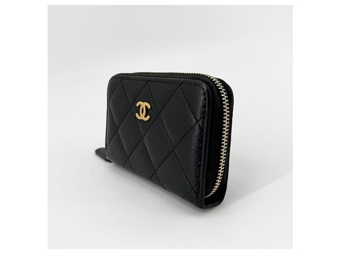 Chanel Tarjetero Caviar Silver-Zip - vista 7