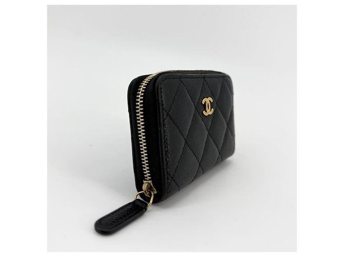 Chanel Tarjetero Caviar Silver-Zip - vista 8