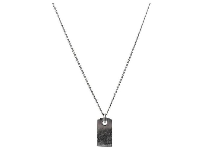 Dior Collana in Argento Placca Cubica - vista 2