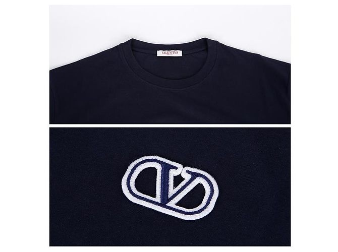Valentino Kurzarm-T-Shirt mit Logo-Patch - Ansicht 12