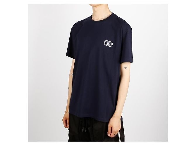 Valentino Kurzarm-T-Shirt mit Logo-Patch - Ansicht 2