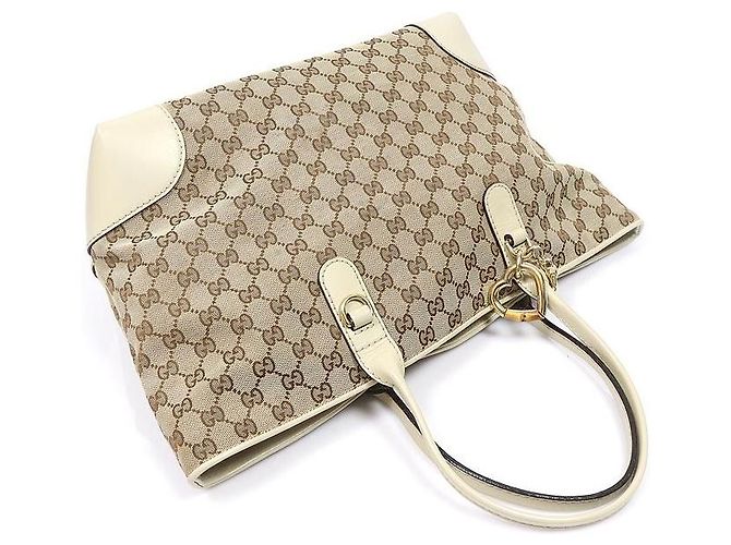 Bamboo Gucci Borsa Shopper a Spalla con Charm Cuore in Bambù - vista 3