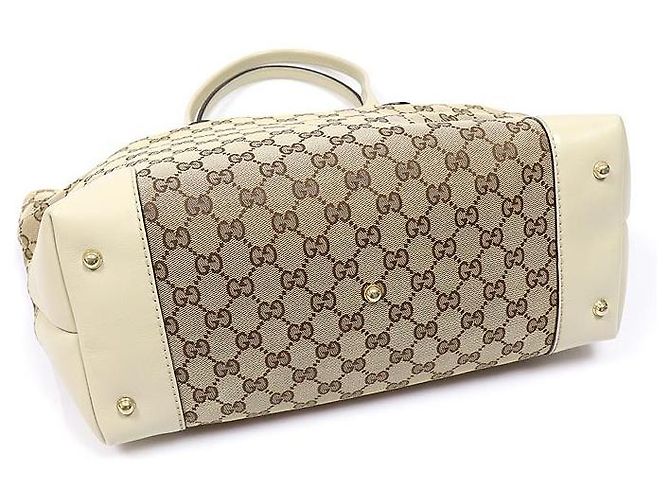Bamboo Gucci Borsa Shopper a Spalla con Charm Cuore in Bambù - vista 4