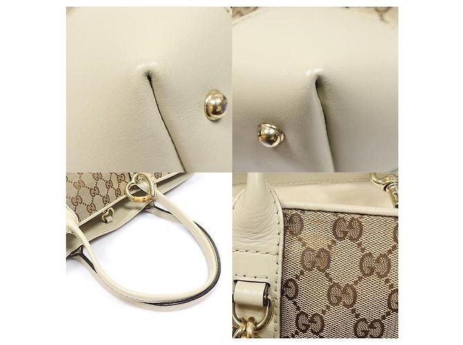 Bamboo Gucci Borsa Shopper a Spalla con Charm Cuore in Bambù - vista 5