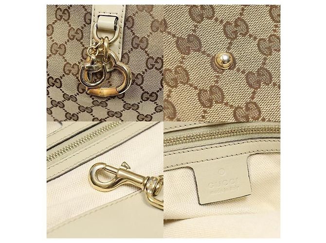 Bamboo Gucci Borsa Shopper a Spalla con Charm Cuore in Bambù - vista 7