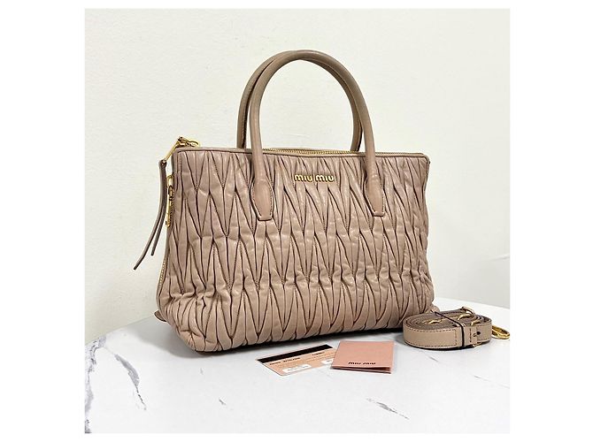 Miu Miu Borsa Tote Matelassé Borsa a tracolla - vista 3