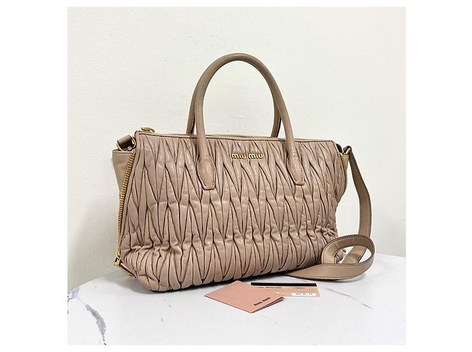Miu Miu Borsa Tote Matelassé Borsa a tracolla - vista 6