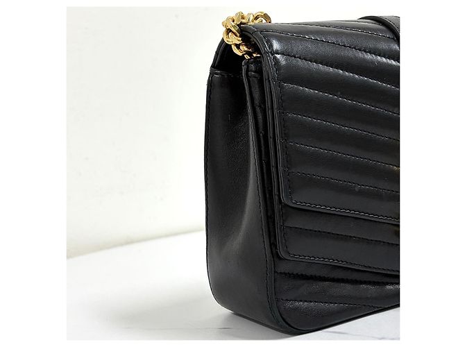 Autre Marque Borsa a Tracolla con Catena Nera - vista 10