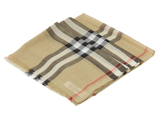 Burberry [Limited Pieces] Sciarpa in lana e seta a quadri MU GNT CHK GAUZE - vista 3