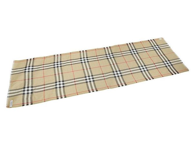 Burberry [Limited Pieces] Sciarpa in lana e seta a quadri MU GNT CHK GAUZE - vista 5