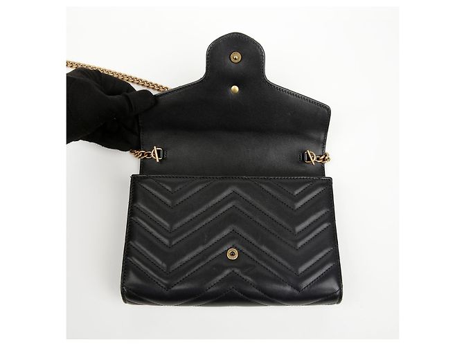 Gucci Mini Borsa GG Marmont Matelassé Black - vista 10