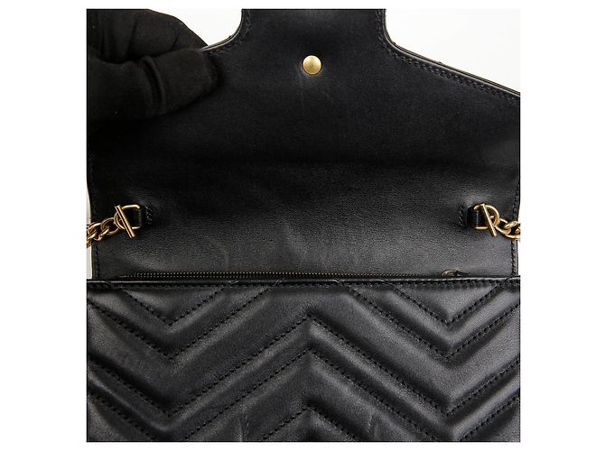 Gucci Mini Borsa GG Marmont Matelassé Black - vista 11