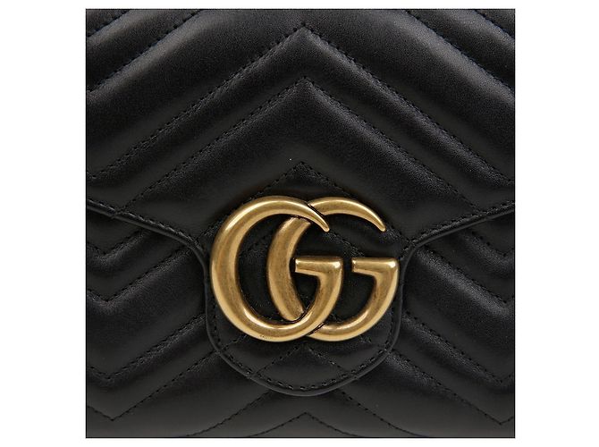 Gucci Mini Borsa GG Marmont Matelassé Black - vista 3