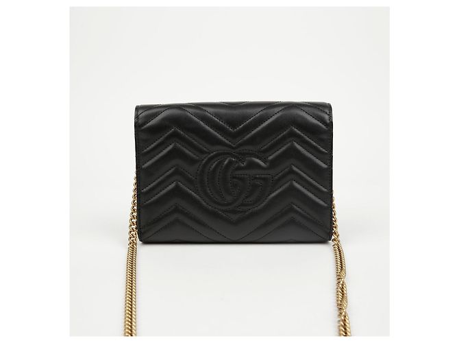 Gucci Mini Borsa GG Marmont Matelassé Black - vista 4