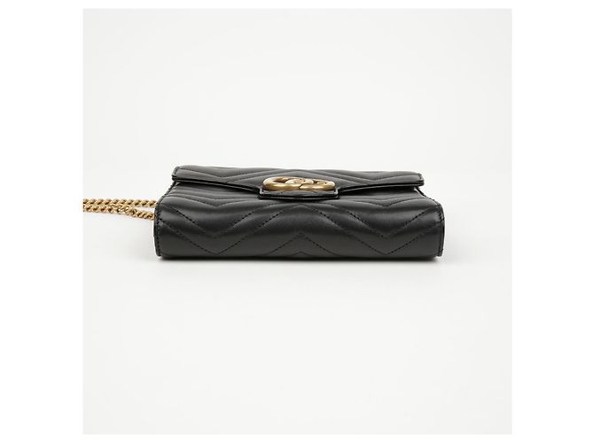 Gucci Mini Borsa GG Marmont Matelassé Black - vista 6