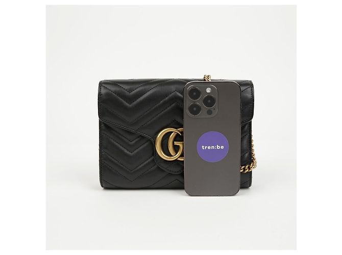 Gucci Mini Borsa GG Marmont Matelassé Black - vista 9