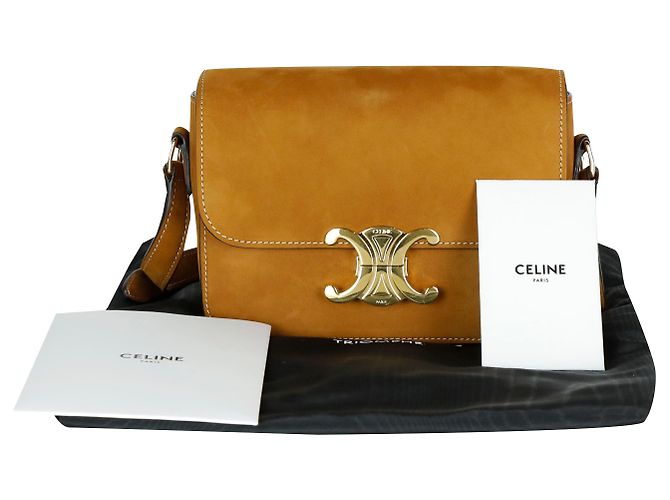 Céline Borsa a tracolla Kapskin Tin Triomphe Crossbody - vista 7