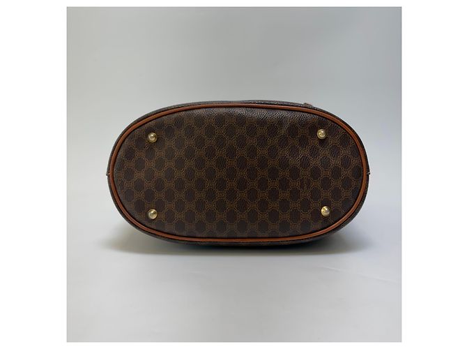 Borsa a secchiello Céline Macadam marrone pelle - vista 15