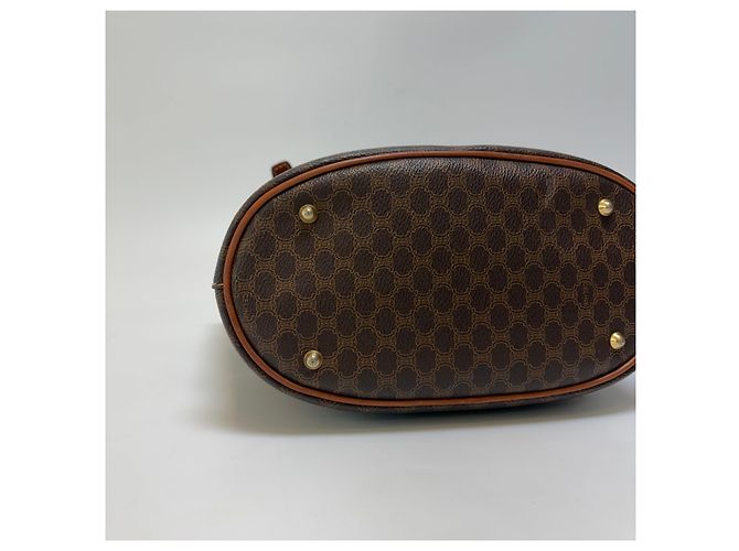 Borsa a secchiello Céline Macadam marrone pelle - vista 17