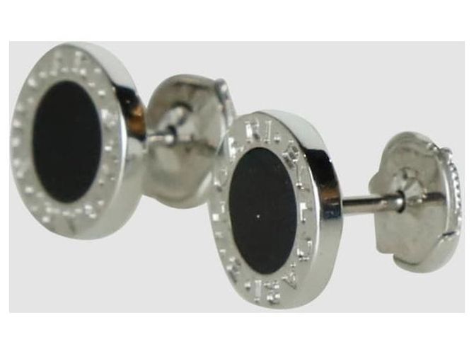 Bulgari Orecchini in oro bianco e onice - vista 2