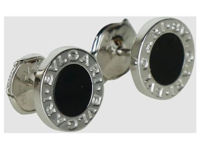 Bulgari Orecchini in oro bianco e onice - vista 3