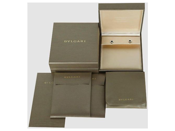 Bulgari Orecchini in oro bianco e onice - vista 5