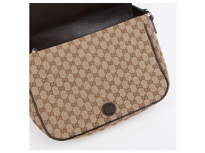 Gucci Borsa a tracolla messenger in tela GG - vista 10