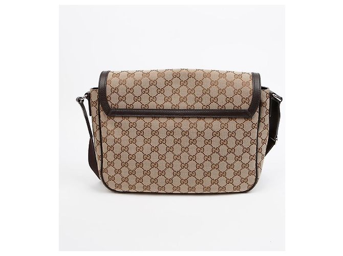 Gucci Borsa a tracolla messenger in tela GG - vista 4