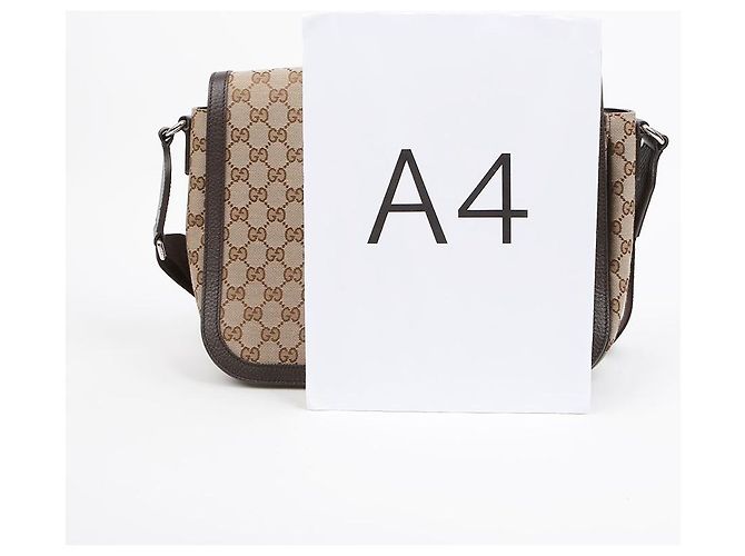 Gucci Borsa a tracolla messenger in tela GG - vista 8