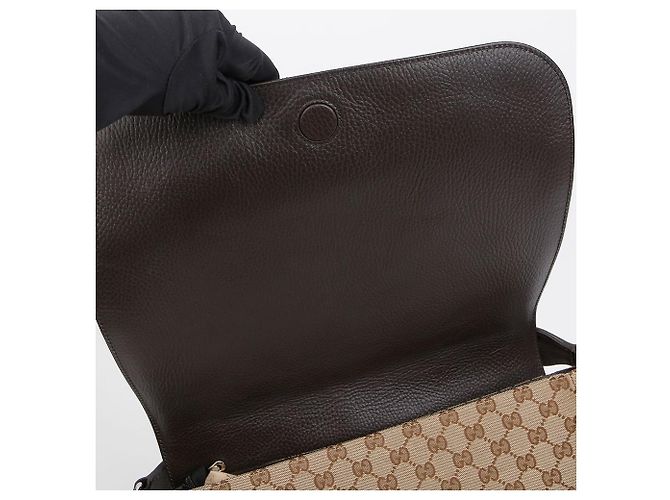 Gucci Borsa a tracolla messenger in tela GG - vista 9