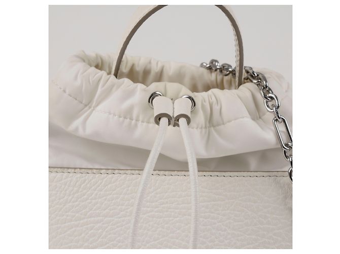 Maison Martin Margiela Mini borsa a secchiello da donna Bianco - vista 3